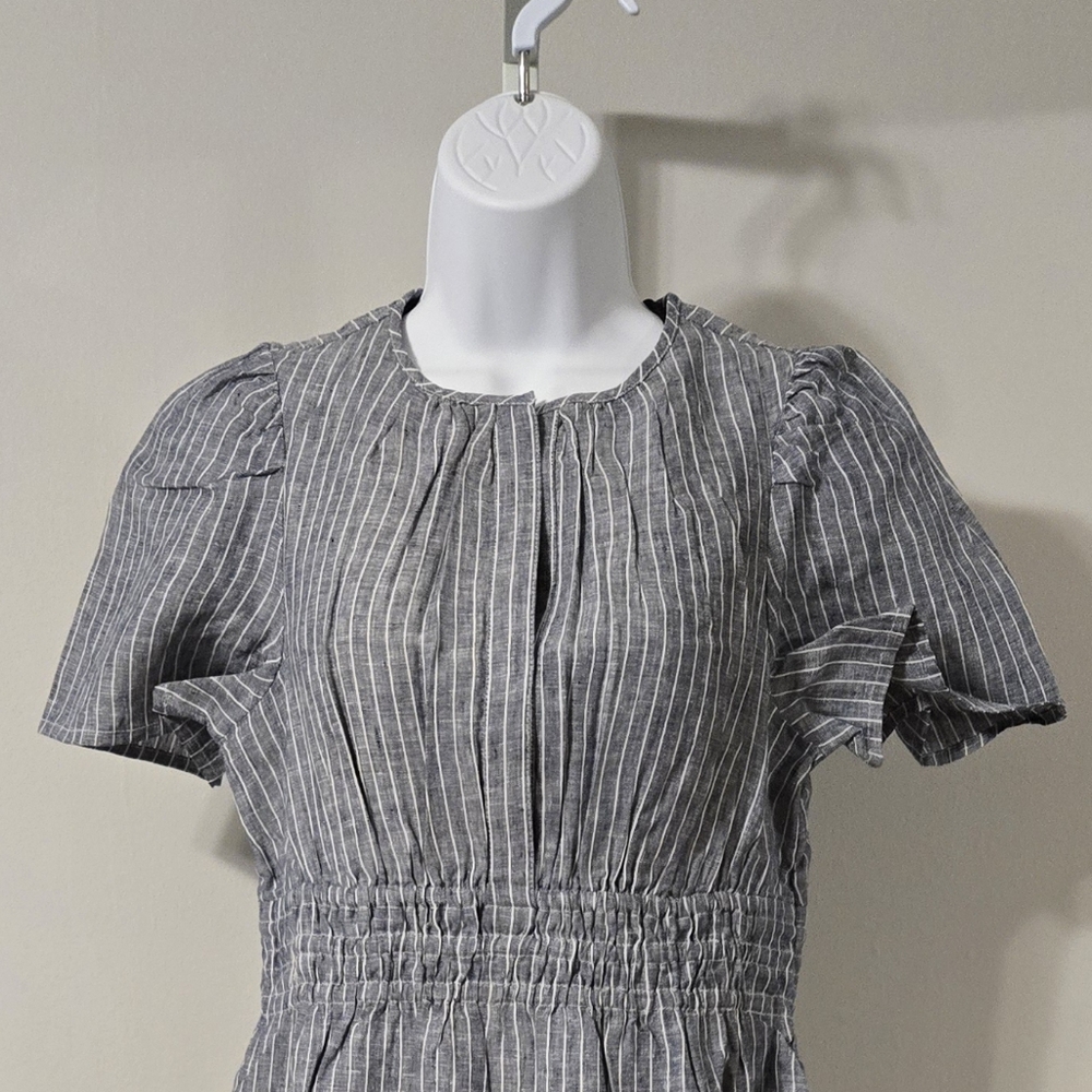 QUINCE 100% Organic Linen Tiered Maxi Dress - Picture 4 of 6